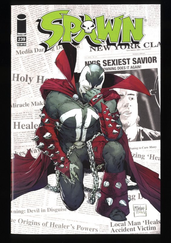 Spawn #239 NM/M 9.8  TODD MCFARLANE STORY & COVER!