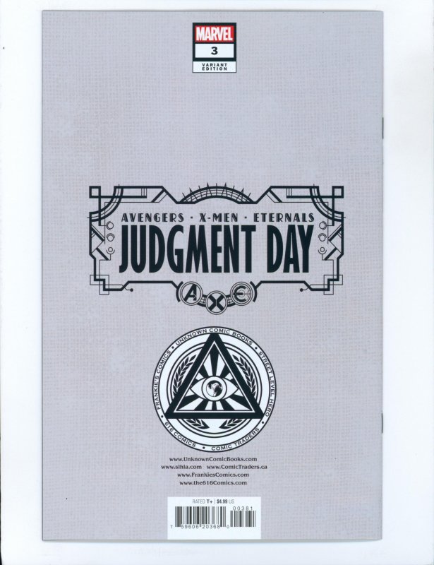 A.X.E.: Judgment Day #3 David Nakayama exclusive variant