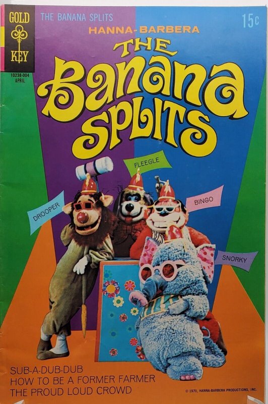 BANANA SPLITS #2 (1970)   Hanna Barbera, Gold Key VG/F 