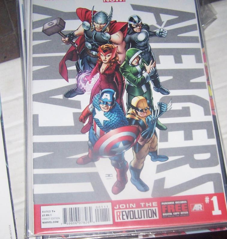 uncanny avengers #1  2012 marvel wolverine rogue thor scarlet witch havoc cap