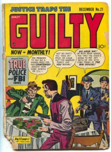 Justice Traps The Guilty #21 1950- Kirby cover reading copy
