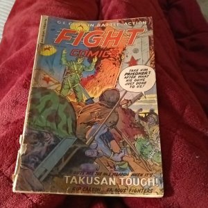 FIGHT COMICS #85 WAR COVER FICTION HOUSE 1953 golden age pre-code Attila the hun