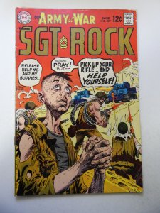 Our Army at War #207 (1969) VG+ Condition centerfold detached at 1 staple