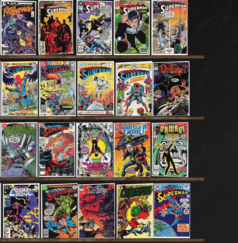 Huge Lot 130+ Comics with Superman, Cable, Incredible Hulk, Deadman & More!