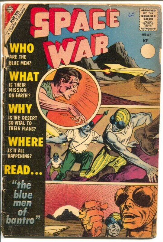 Space War #6 1960-Charlton-Steve Ditko cover & story art-G 