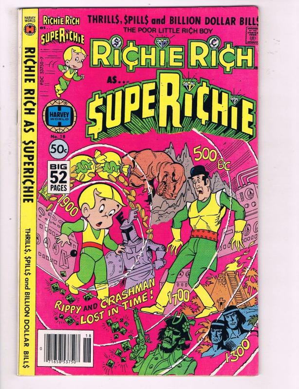 Richie Rich Superichie #18 VF Harvey World Comic Book DE7