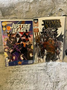 Lot of 2 Books Justice League 10 & 59 DC Comics Foil Cover 1st App Flood & Jarro 