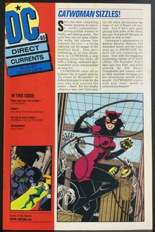 Direct Currents #65 - DC Comics - August 1993