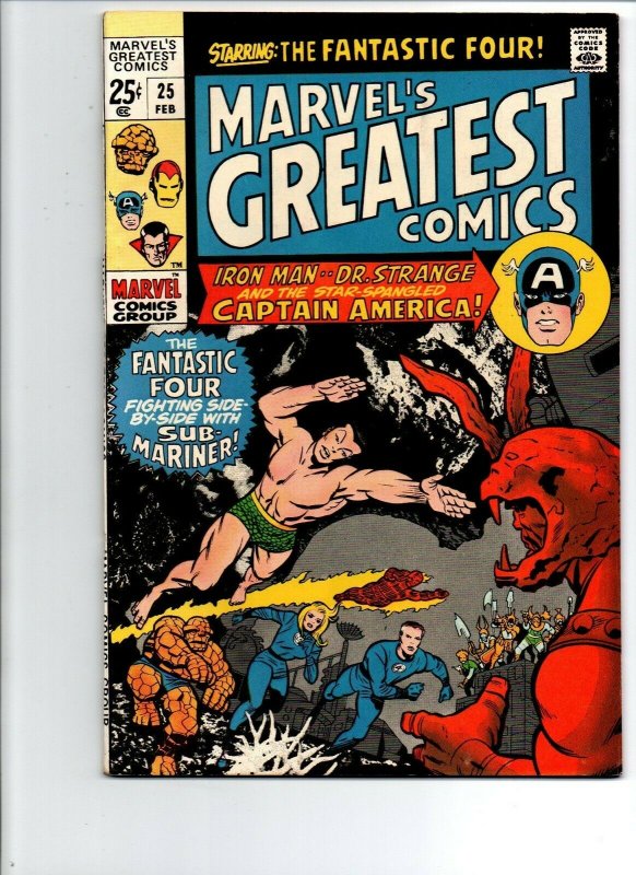 Marvel's Greatest Comics #25 - Fantastic Four - 1969 - (-Near Mint)