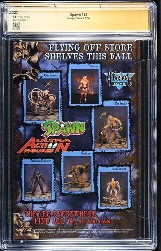 Spawn (1996) # 53 (CGC 9.8 SS) Signed Greg Capullo * Image Comics * Census = 7