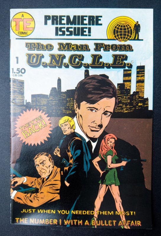 The Man from U.N.C.L.E. #1 [SET 2 BKS] (1987) Premiere Issues of TV Classic- NM!