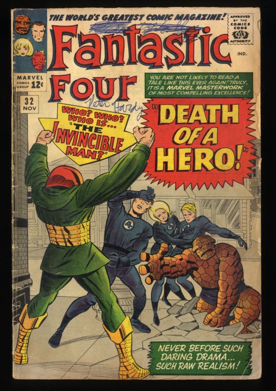 Fantastic Four #32 GD/VG 3.0 Super Skrull Jack Kirby Stan Lee!