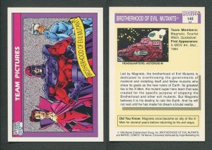 1990 Marvel Comics Card  #145 ( Brotherhood of Evil Mutants )  MINT