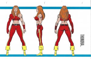 Official Handbook of the Marvel Universe Sheet- Thundra