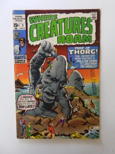 Where Creatures Roam #3 (1970) VG/FN condition