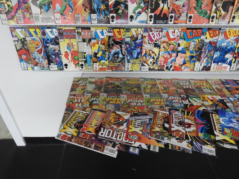 Huge Lot 180+ W/ Powerman, Wolverine, Cable+ Avg Fine/VF See Desc!