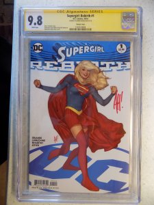 SUPERGIRL: REBIRTH # 1 VARIANT COVER SIGNED BY ADAM HUGHES CGC 9.8