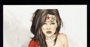 Wonder Woman 11 x 17 Print signed By Eric Basaldua (Ebas)