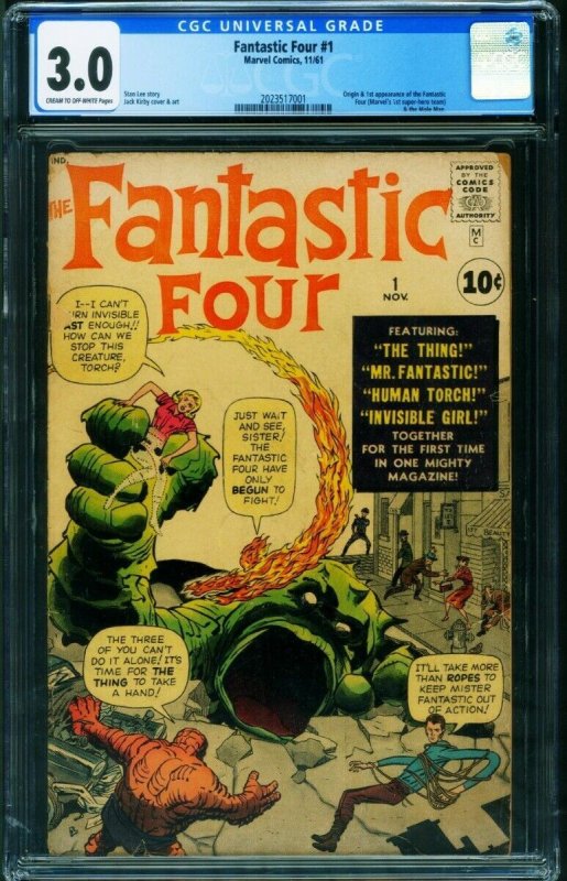 FANTASTIC FOUR #1-CGC 3.0-First issue-Marvel Key-comic book 20235170001