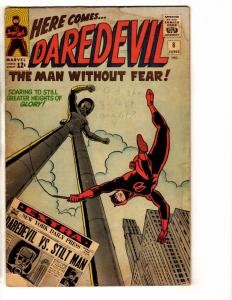 Daredevil # 8 GD Marvel Comic Book Stilt Man Owl Defenders Silver Age JG1