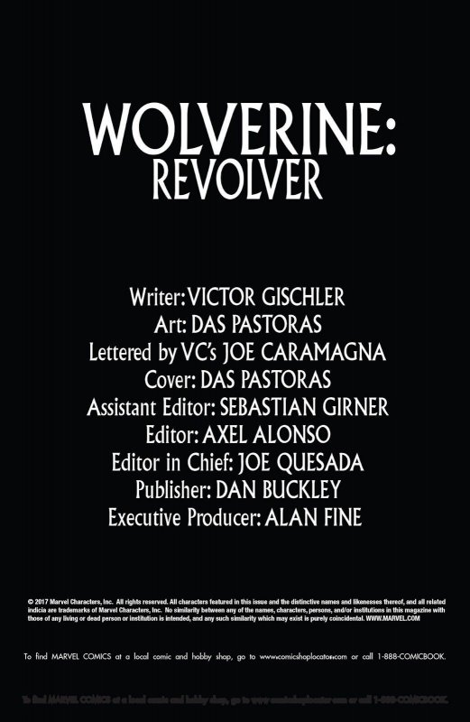 WOLVERINE: REVOLVER (2009) DAS PASTORAS | DIRECT EDITION | ONE-SHOT