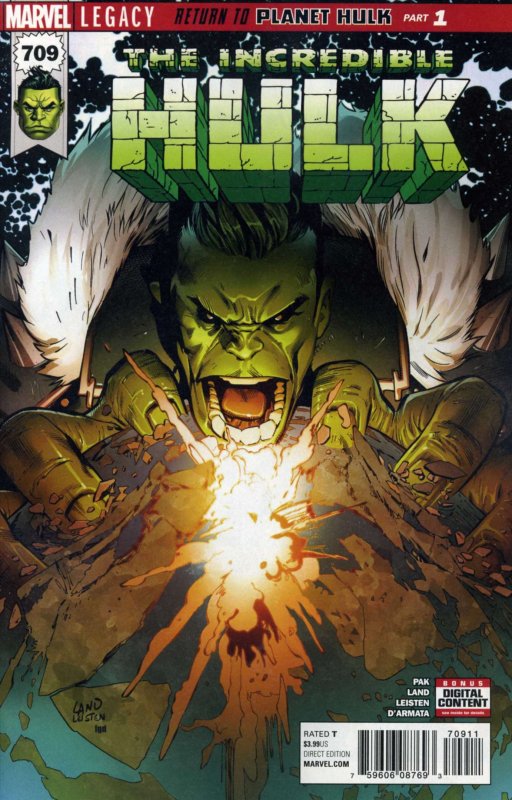 Incredible Hulk, The #709 VF/NM ; Marvel | Return to Planet Hulk 1