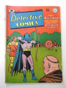 Detective Comics #116 (1946) GD+ Condition see description