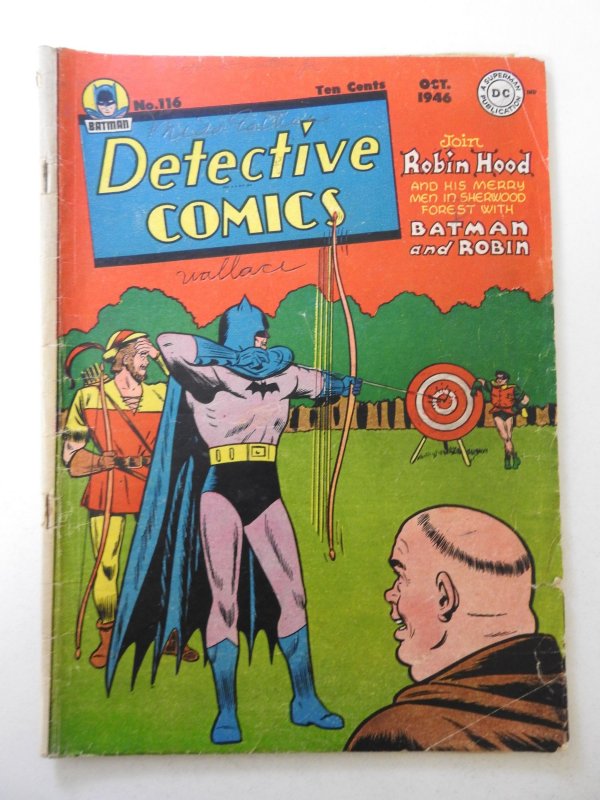 Detective Comics #116 (1946) GD+ Condition see description