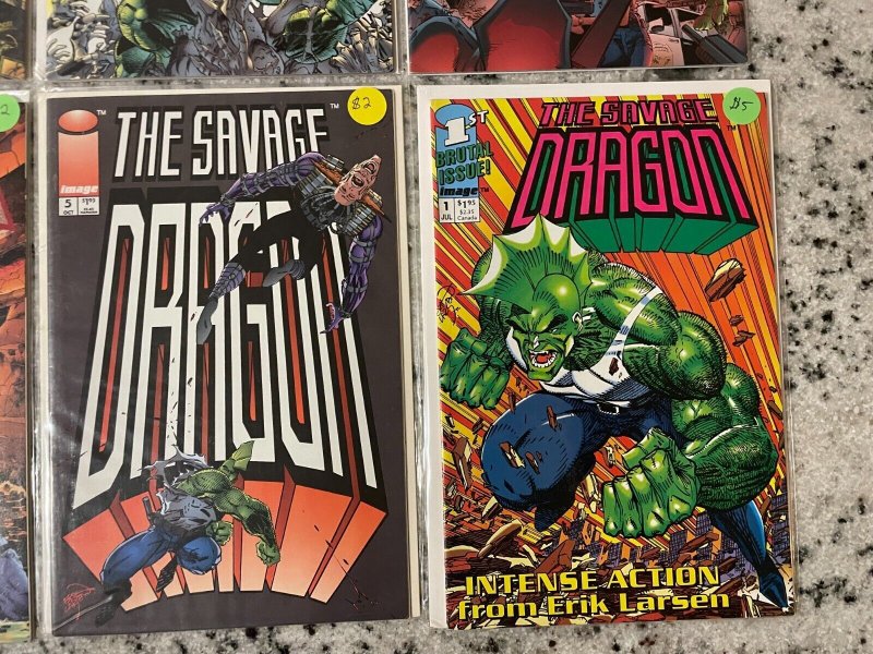 6 Savage Dragon Image Comic Books # 1 5 13 15 30 + Turtles # 1 NM 1st Pr 75 J801 