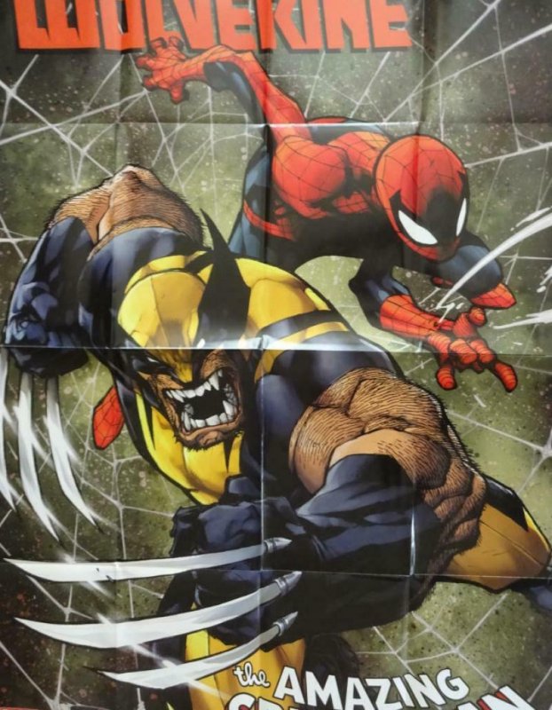 SAVAGE WOLVERINE AMAZING SPIDER-MAN Promo Poster 24 x 36 2013 MARVEL Unused 302