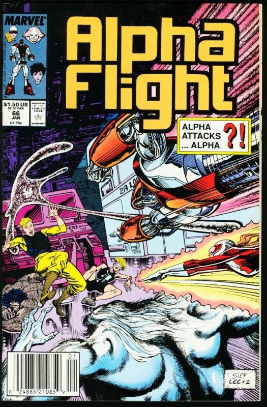 ALPHA FLIGHT #66-MARVEL COMICS-MUTANTS!-JIM LEE NM