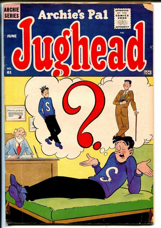 Archie's Pal Jughead #61  1960 - Archie  -VG - Comic Book