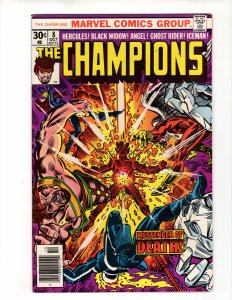 CHAMPIONS #8 (VF+) High Grade Ghost Rider Black Widow Angel Hercules