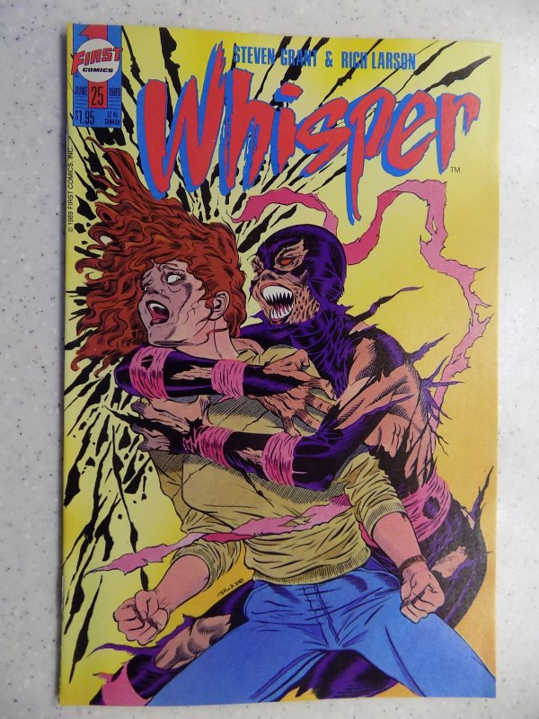 WHISPER # 25 FIRST COMICS FANTASY ACTION ADVENTURE