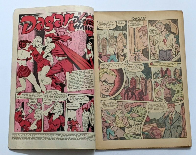 Dagar Desert Hawk #19 (Aug 1948, Fox) VG- 3.5 Used in SOTI Hanging panels 