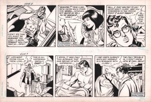 Superman Daily Strip Art - June 8 & 9 1983 - By Jose Delbo & Sal Trapani