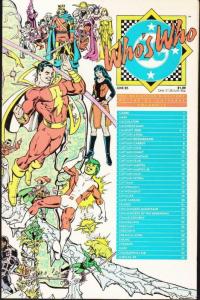 WHO'S WHO #4, VF/NM, Perez, Shazam, DC 1985  more DC in store