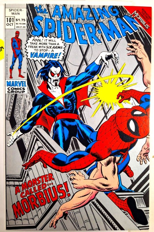 SPIDERMAN 101 VF-NM  (1992 repr of OCT 1971 issue) Kane, J Romita MORBIUS intro