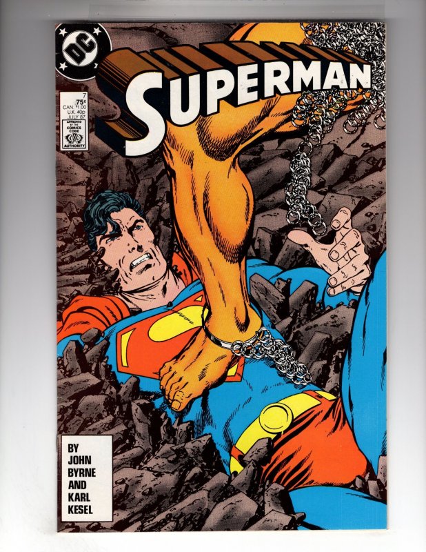 Superman #7 (1987) John Byrne Story & Art!   / ECA1a