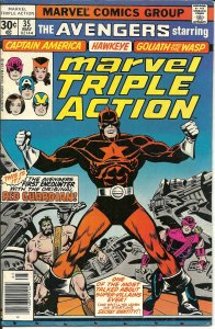 Marvel Triple Action #35 (1977) Reprints Avengers # 43 1st Red Guardian