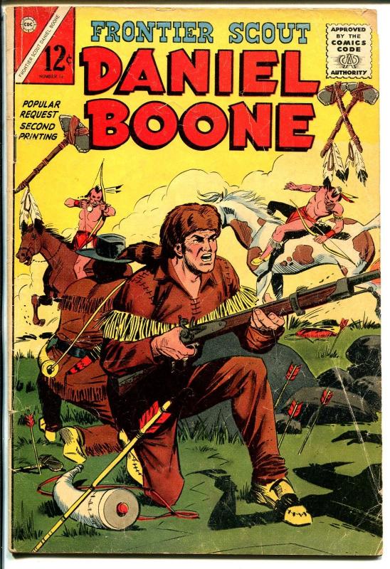 Frontier Scout Daniel Boone #14 1965-Charlton-variant cover-2nd printing-VG