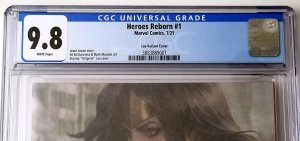 Heroes Reborn #1 Artgerm Variant CGC 9.8 White Pages FREE SHIPPING
