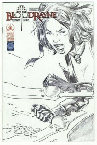 Bloodrayne: Lycan Rex #1 Greg Horn B&W Sketch - Digital Webbing - 2005