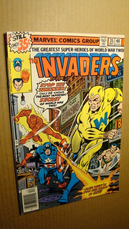 INVADERS 35 *HIGH GRADE* CAPTAIN AMERICA VS SGT. FURY LIBERTY LEGION 1977