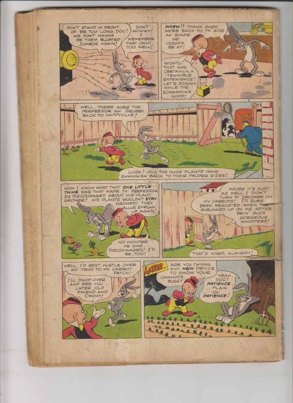 Bugs Bunny #123 low grade - golden age dell comics 1946 - dangerous venture 