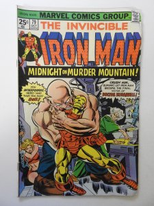 Iron Man #79 (1975) VG Condition stains front/back cover