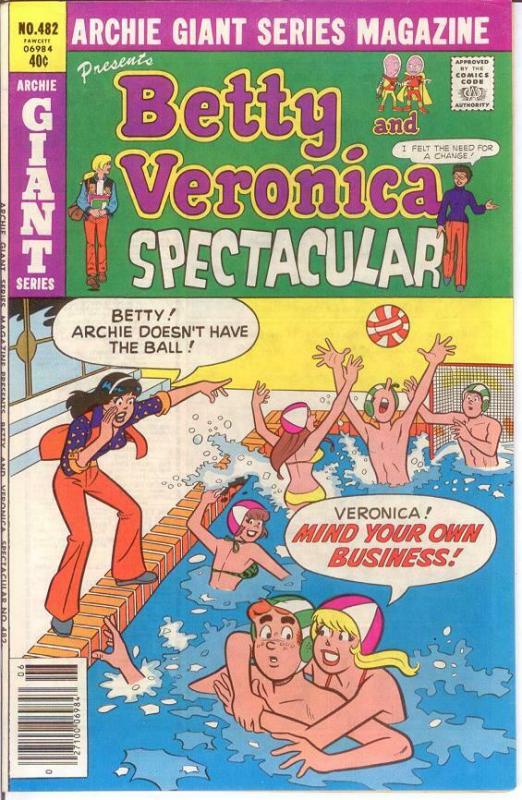 ARCHIE GIANT SERIES (1954-1992)482 VF-NM  BETTY & VERON COMICS BOOK