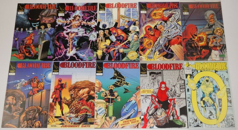 Bloodfire #0 & 1-12 VF/NM complete series - first super hero with HIV/AIDS set