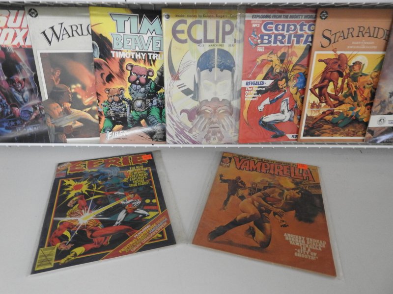 Huge Lot 92 Magazines, Fanzines, Captain Britain+ Avg Fine Condition!