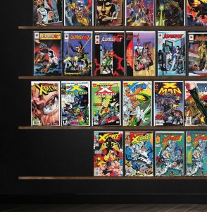 Huge Lot 150+ Comics with X-Force, X-Factor, Bloodshot, Rai, Armorines & More!